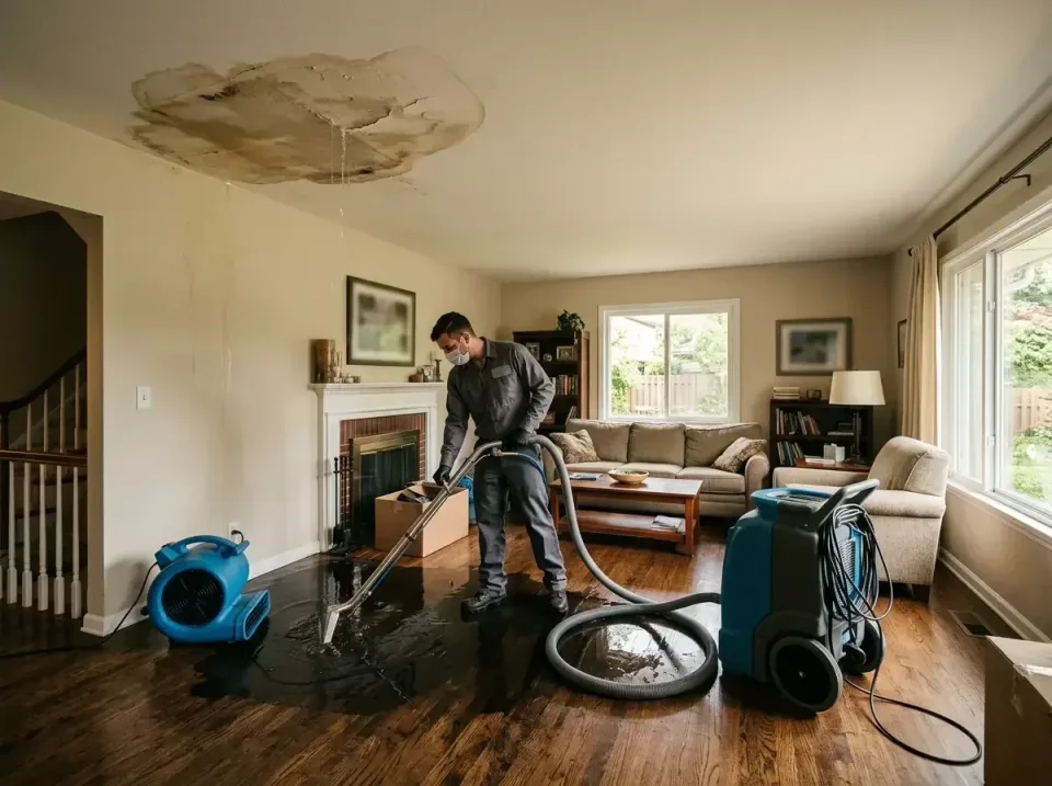 attic-pipe-burst-ceiling-drip-008 — frequently asked questions, Water Damage Restoration & Carpet Care in Maineville, OH